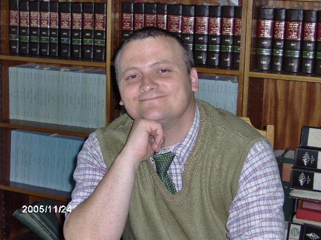 PM Baker in his law library