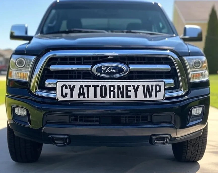 Car with number plate CY ATTORNEY WP, indicating it is driven by a Bellville attorney