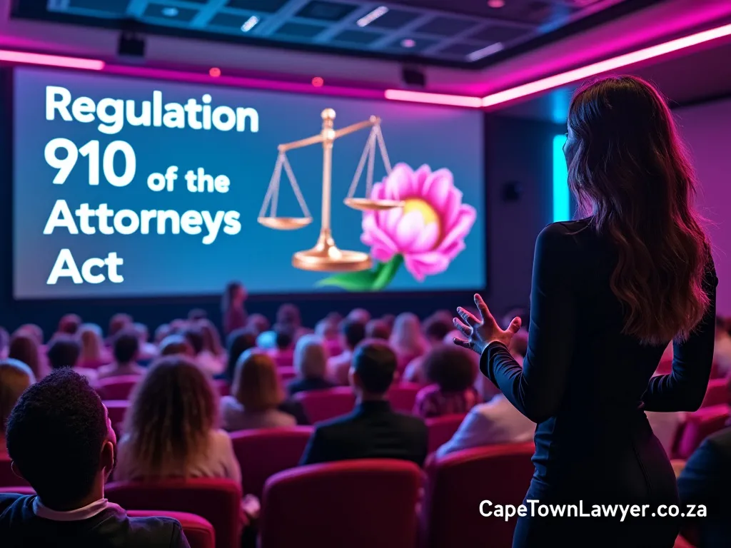 Cape Town lawyer presenting on Regulation 910 of the Attorneys Act