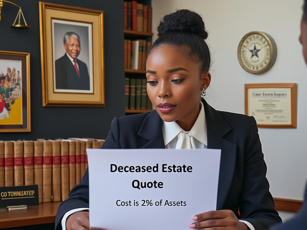 Deceased estate quote with cost equal to 2 percent of the gross assets