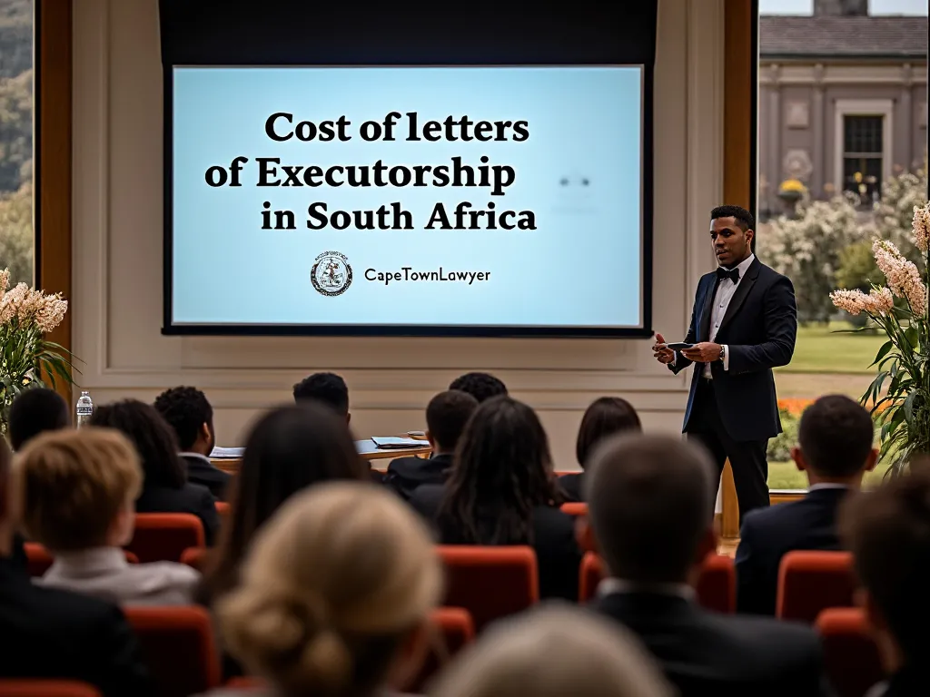 Presentation on Cost of letters of executorship in South Africa, by CapeTownLawyer