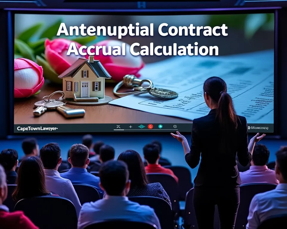 Antenuptial contract accrual calculation - presentation by Cape Town lawyer