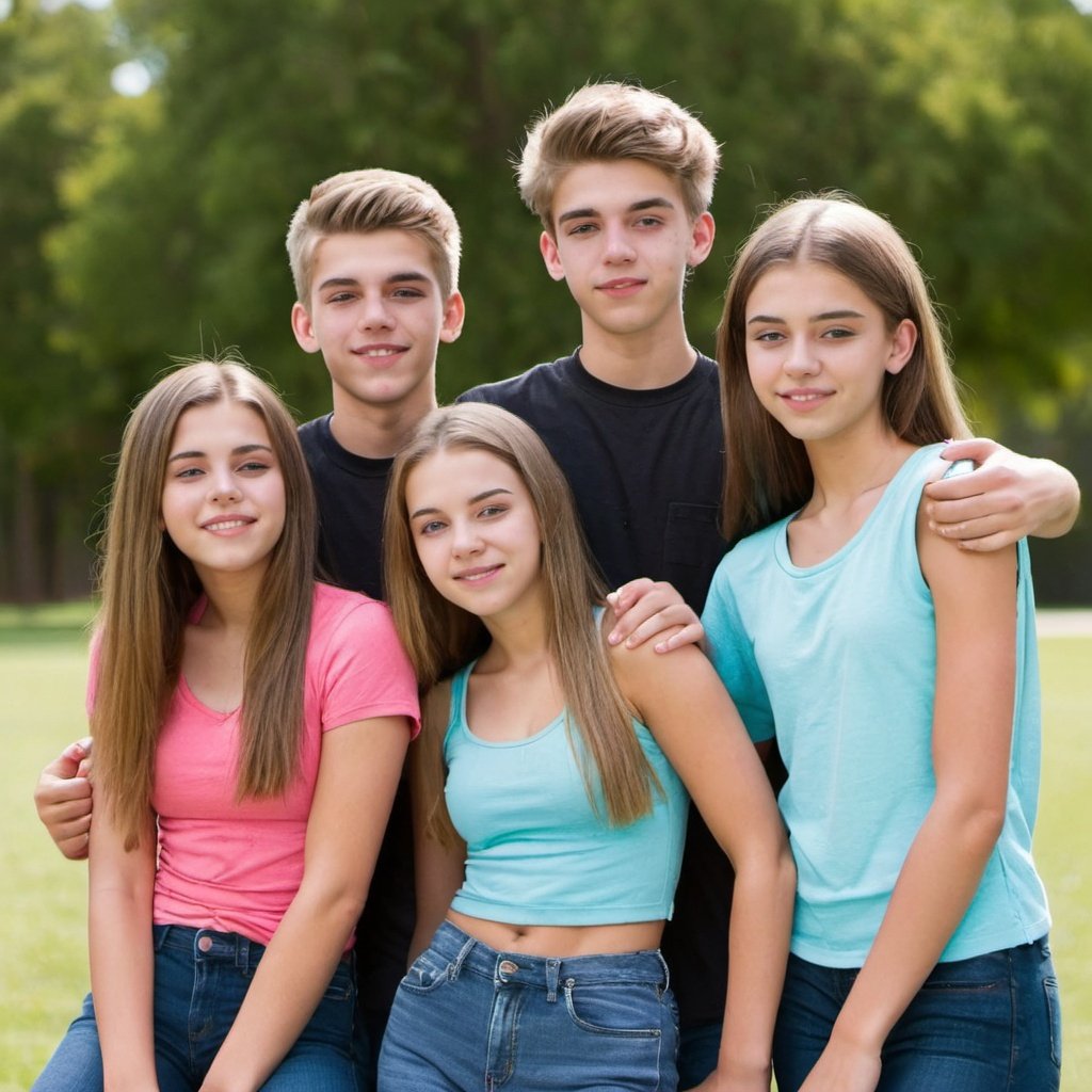 Siblings: 3 girls and 2 boys