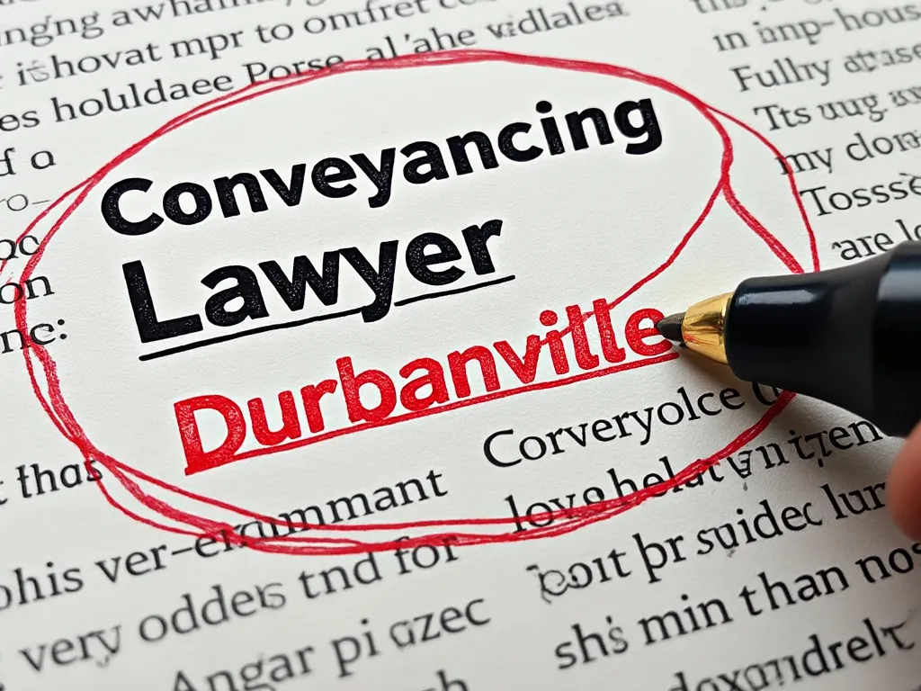 Newspaper ad for Conveyancing Lawyer Durbanville