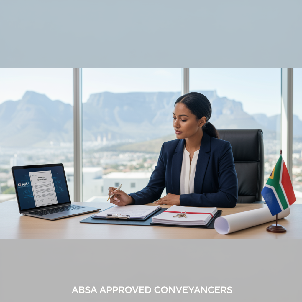 Conveyancer in Cape Town handling Absa Bank property transfers and bond registrations.